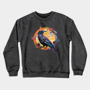 Backyard Bird Watching Crow Corvid Crewneck Sweatshirt